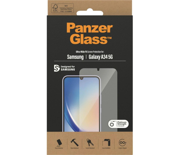PanzerGlass Ultra-Wide Fit do Samsung Galaxy A34 - 1146930 - zdjęcie 3